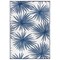 World Rug Gallery Floral Tropical Reversible Recycled Plastic 3' X 5' Navy Outdoor Rug 6075NAVY3X5 - alternate 2